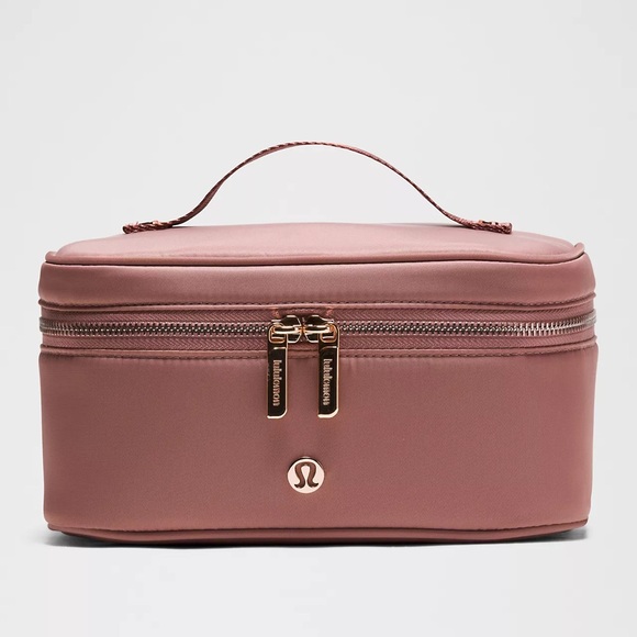NWT 3.5L TRAVEL TOILETRY BAG 3.5L Red Clay/Sheer Oak Lululemon - Zip Makeup Case - Picture 1 of 9